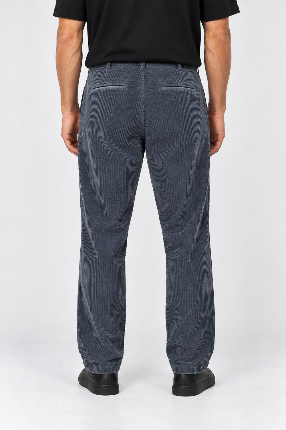 Regular Fit Corduroy Trousers Steel Blue