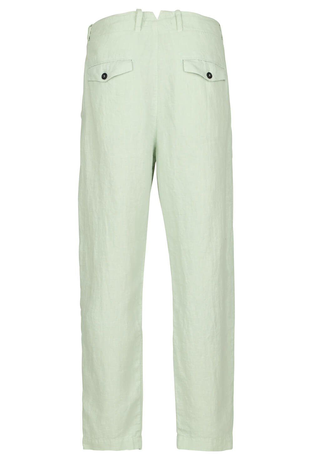 Relaxed Fit Linen Trousers Matcha