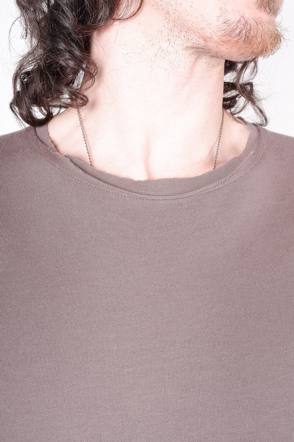 Raw Finish Regular Fit T-Shirt Mud