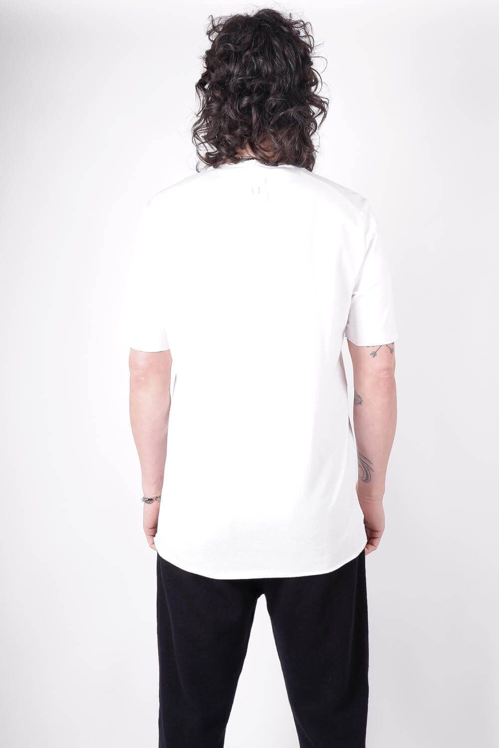 Raw Finish Regular Fit T-Shirt White