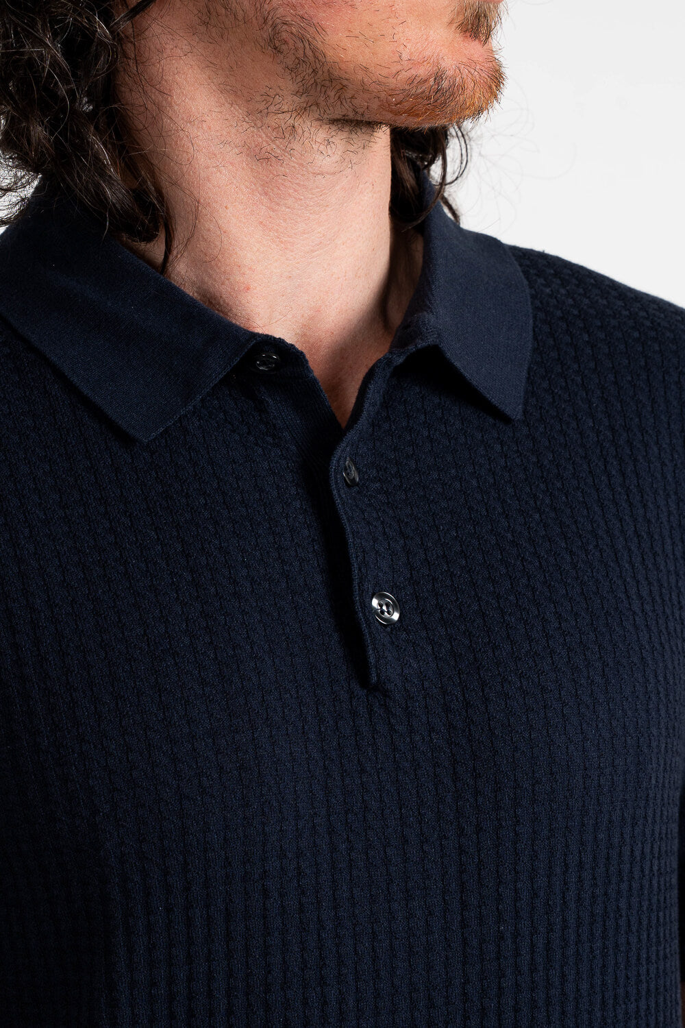 Retro Polo T-Shirt Navy