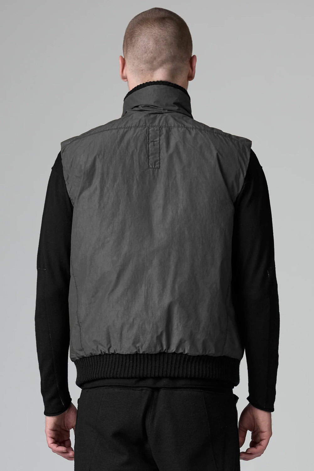 Reversible Gilet W/ Wool Inserts Charcoal