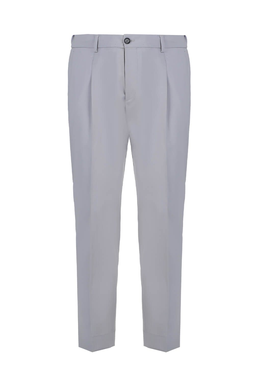 Riccardo Drawstring Regular Fit Trousers Light Grey