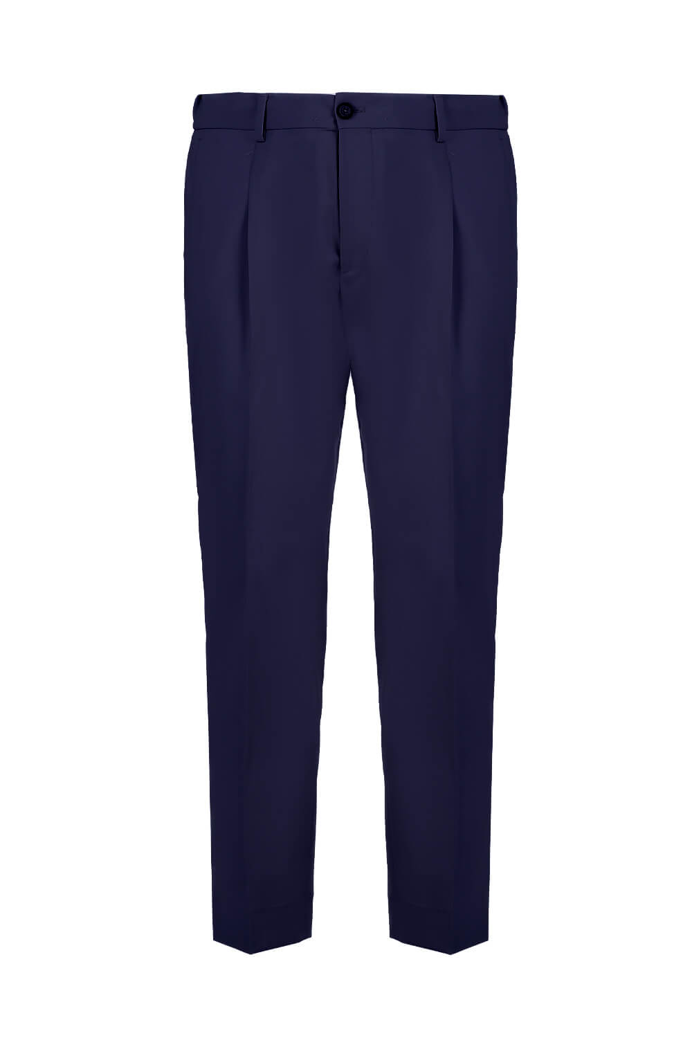 Riccardo Drawstring Regular Fit Trousers Navy