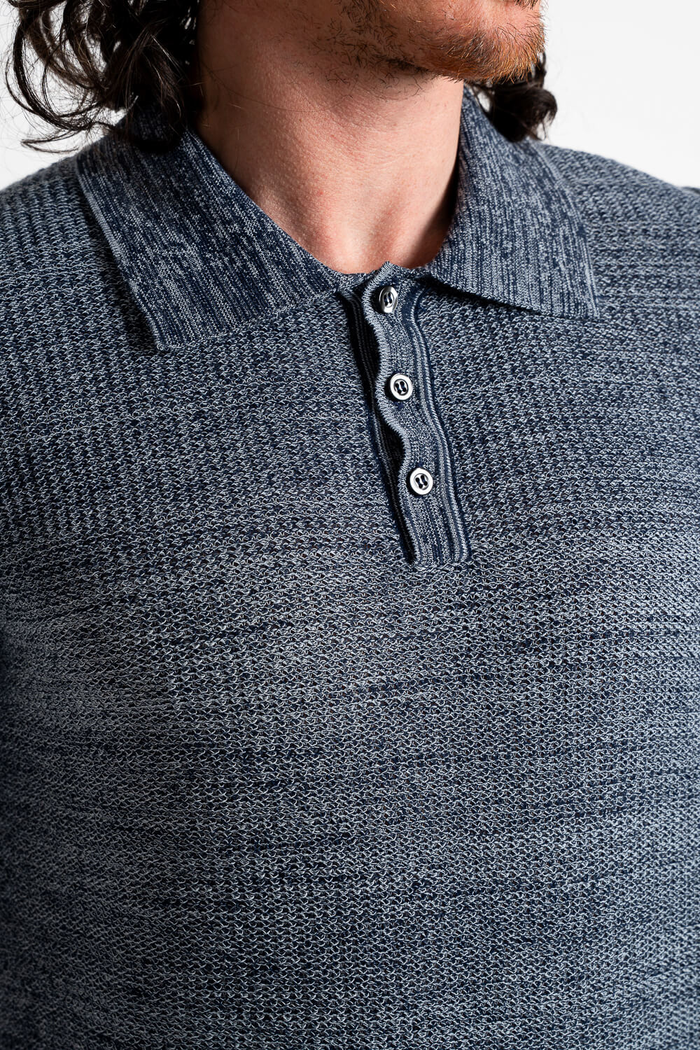 Rico Polo Lightweight Cotton T-Shirt Blue