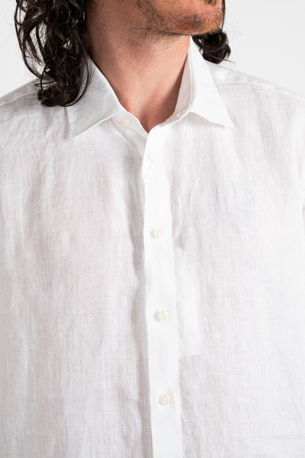 S/S State Soft ST Linen Shirt White