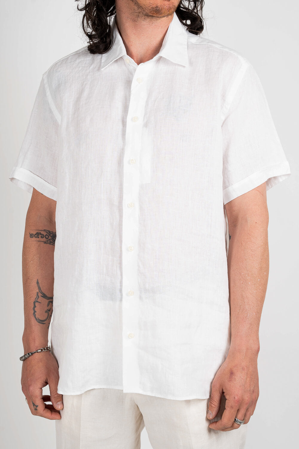 S/S State Soft ST Linen Shirt White