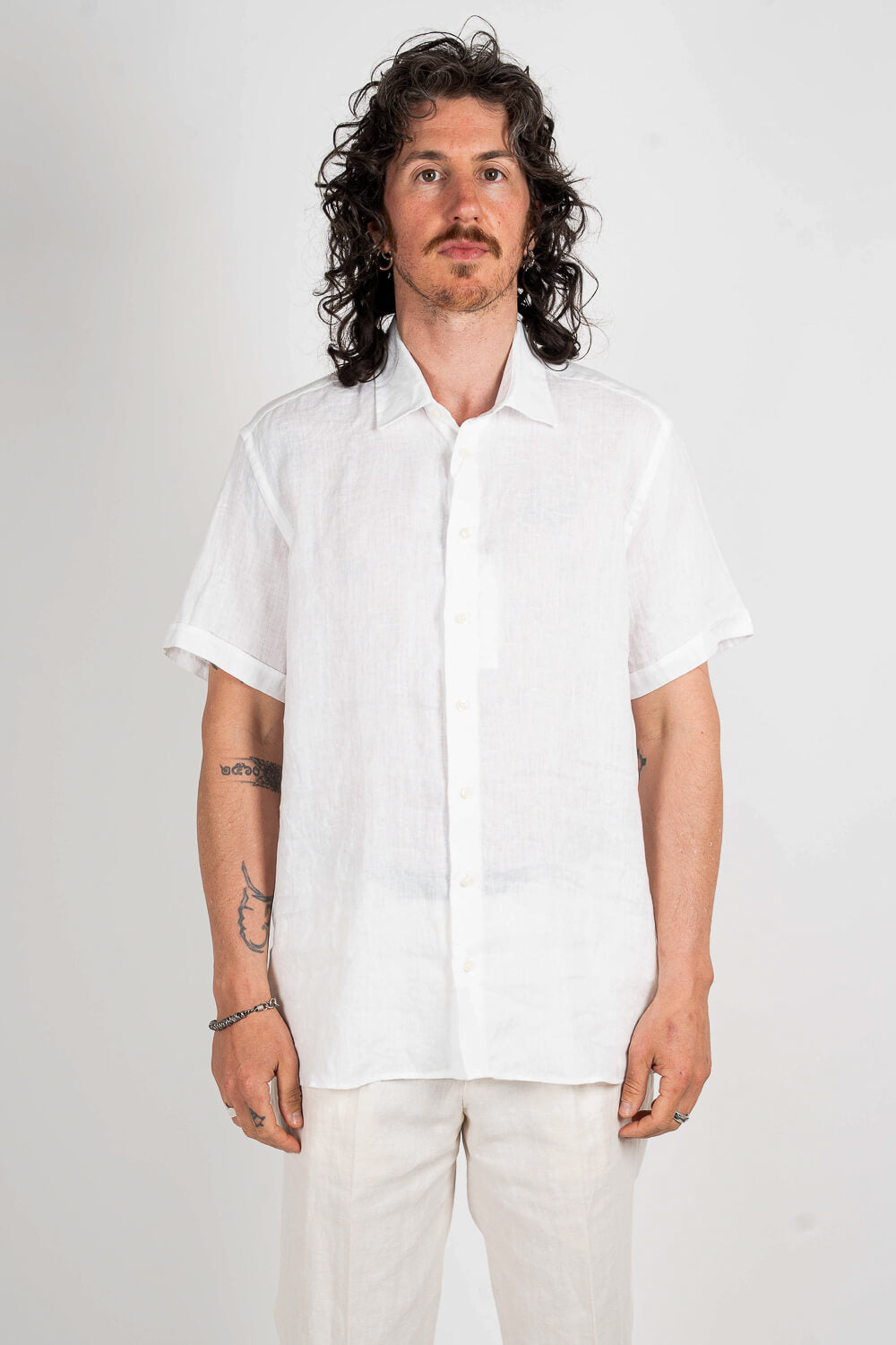 S/S State Soft ST Linen Shirt White