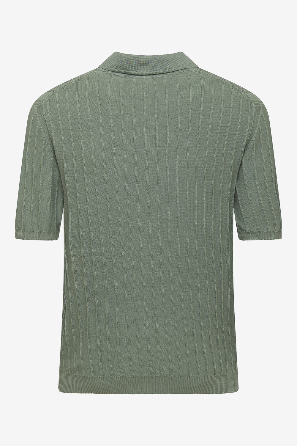 Side Patterned Detail Polo T-Shirt Green