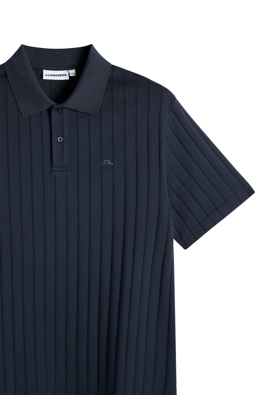Simon Stripe Polo T-Shirt Navy