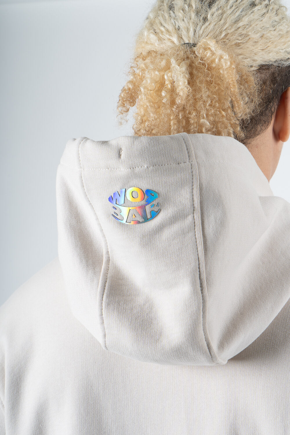 Smiley Logo Hoodie Off White