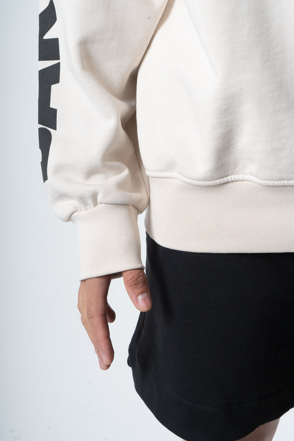 Smiley Logo Hoodie Off White