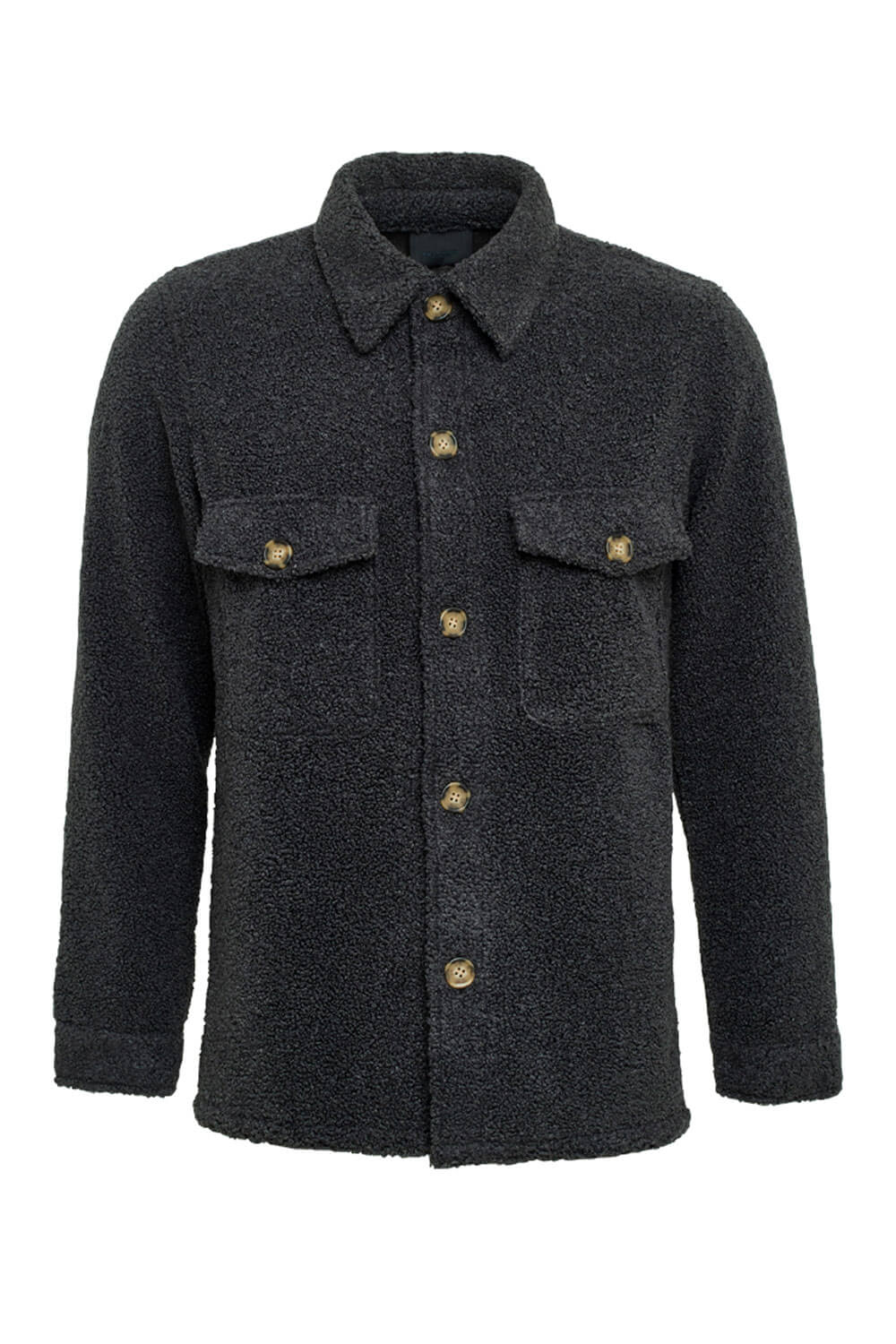Teddy Towel Overshirt Charcoal