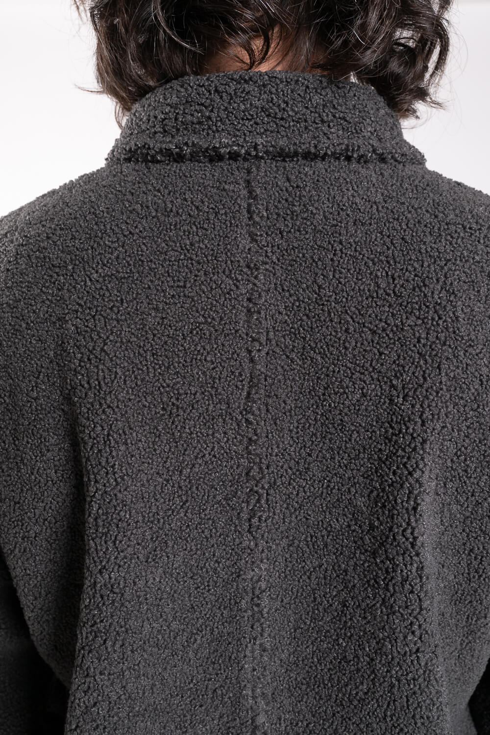 Teddy Towel Overshirt Charcoal