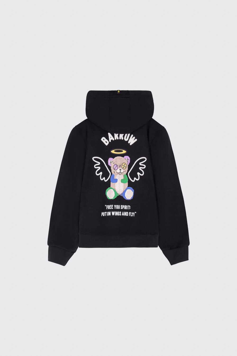 Teddy Wings Hoodie Black