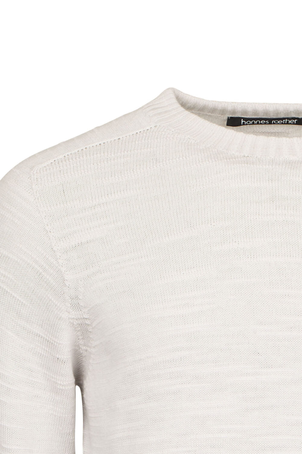 Textured Design Lana Virgin Wool Sweater Off White