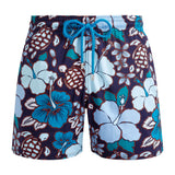 Tropical Turtles Stretch Swimshorts Blue