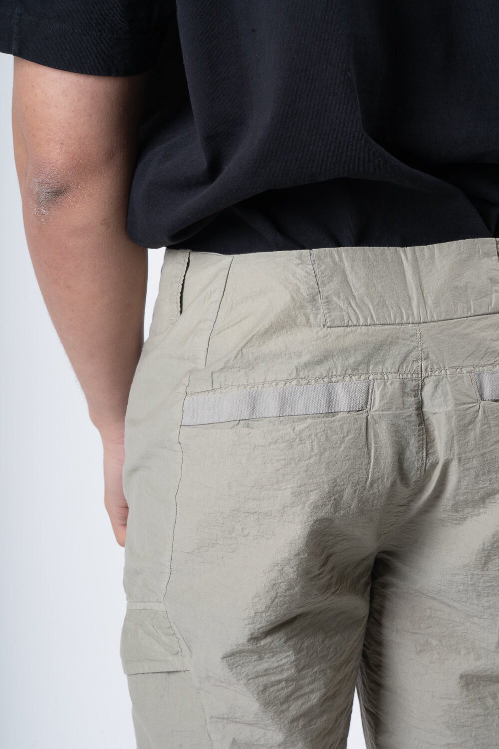 Ultra Lightweight Tape Detail Cargo Trousers Sage