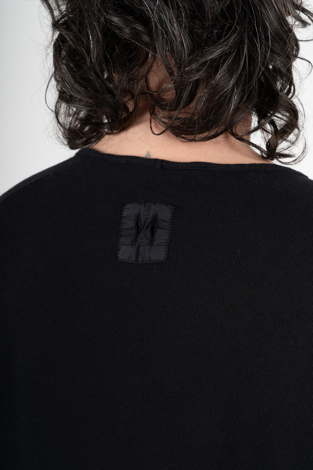 Ultra Soft Cotton/Linen Round Neck T-Shirt Black
