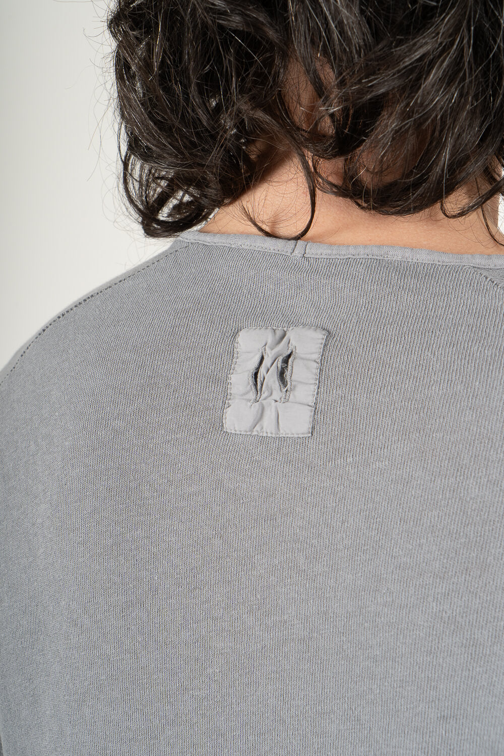 Ultra Soft Cotton/Linen Round Neck T-Shirt Grey