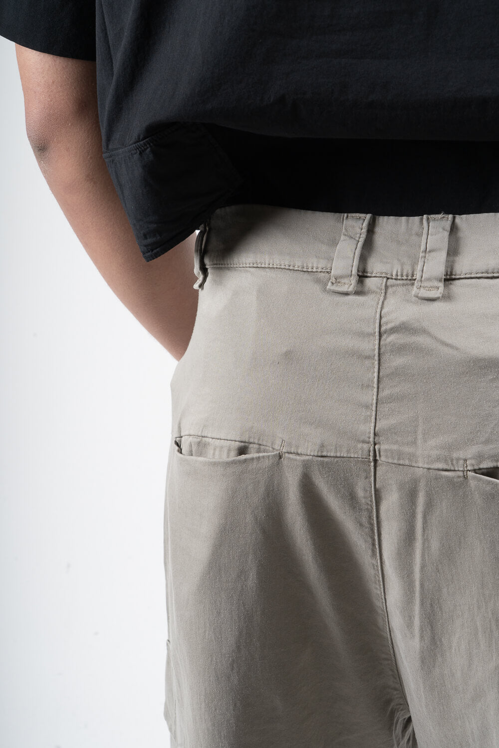 Ultra Soft Cotton Relaxed Fit Cargo Trouser Stone