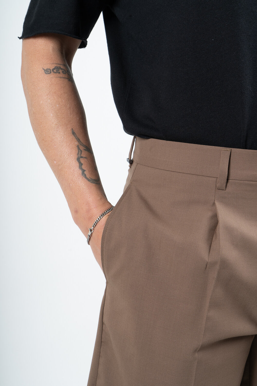 Ultrafine Cotton Nicolas Shorts Brown