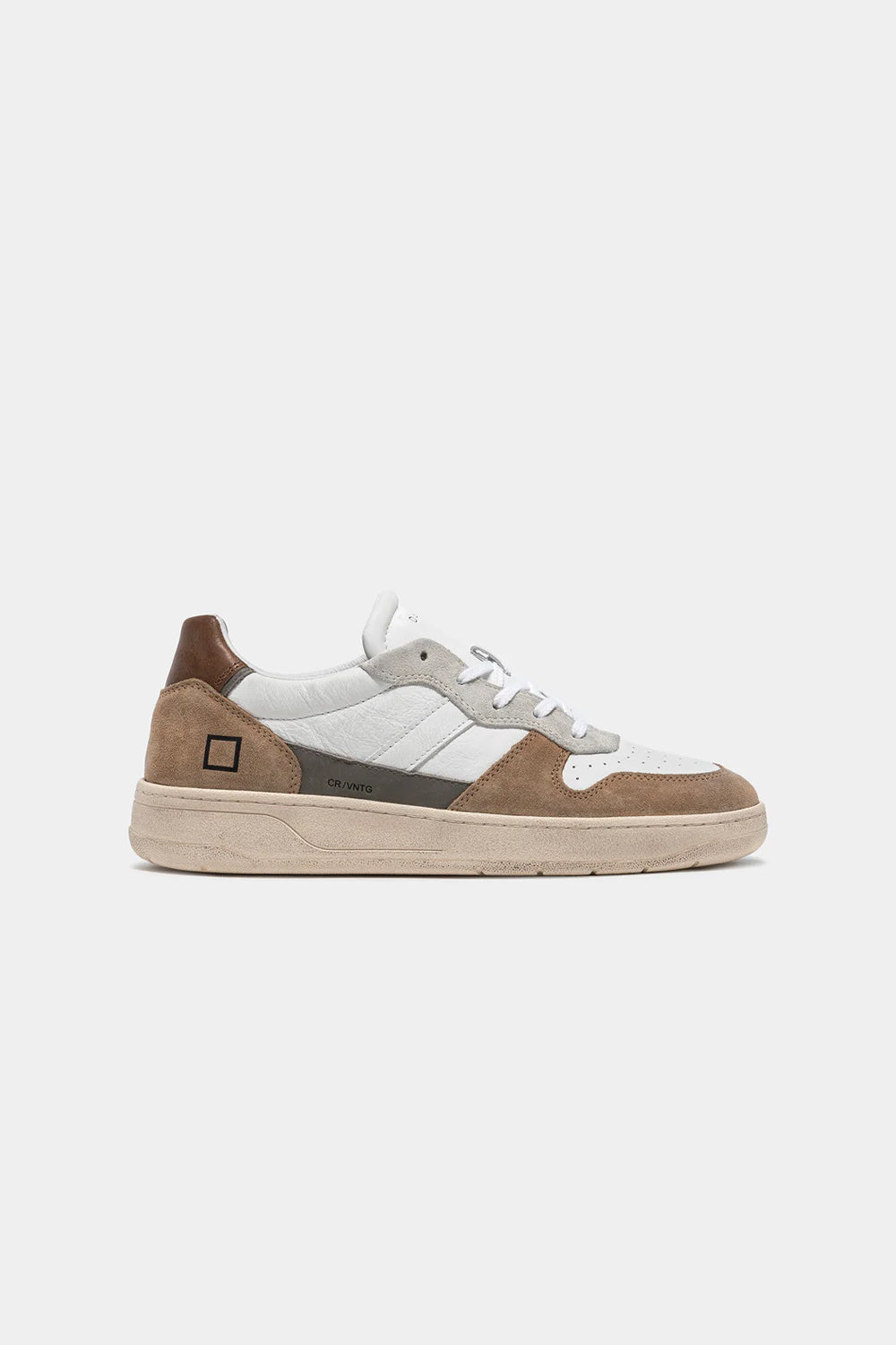 Court 2.0 Vintage Calf Sneaker White/Mud