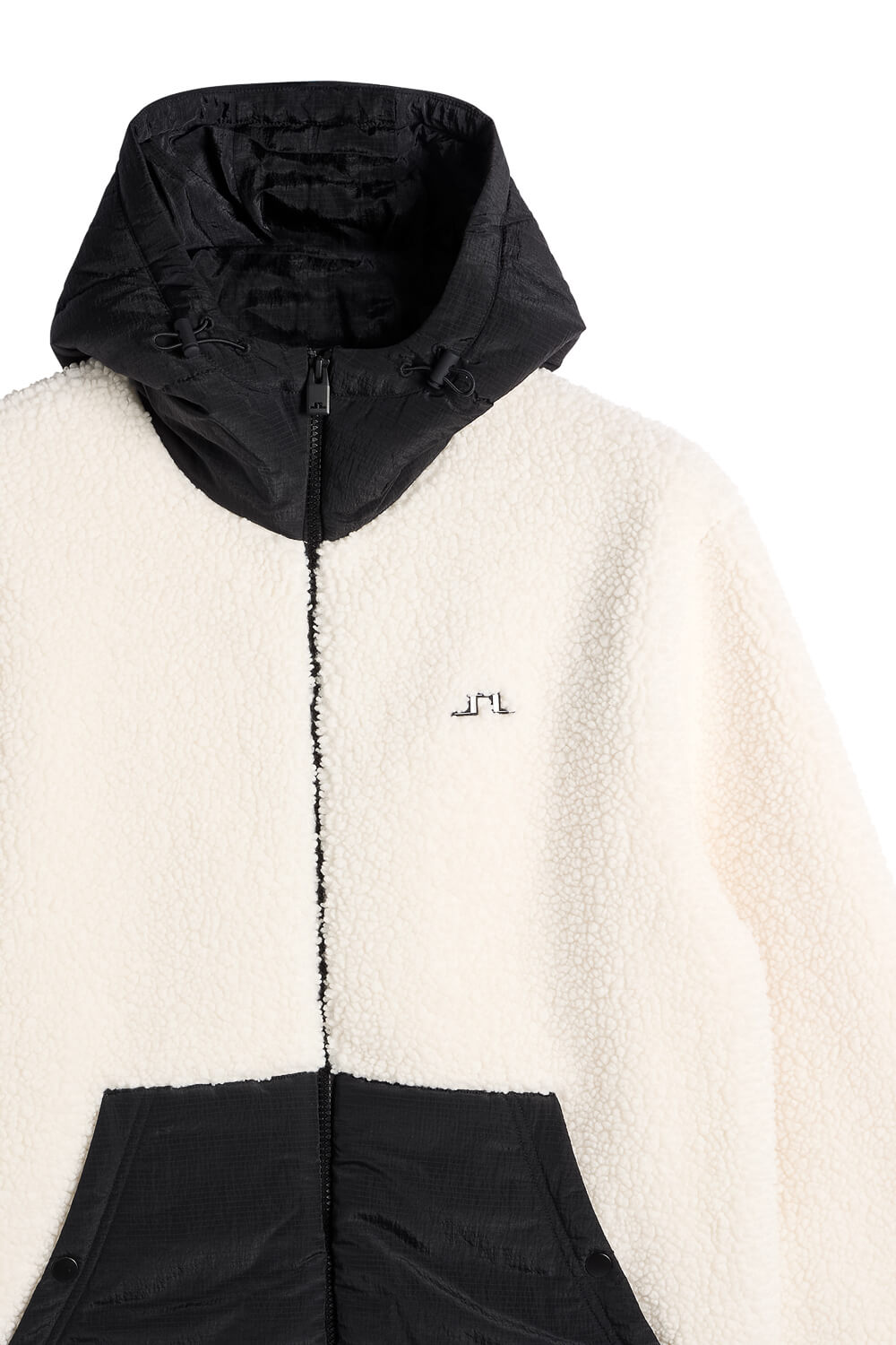 Varek Hybrid Zip Hood Jacket Cream
