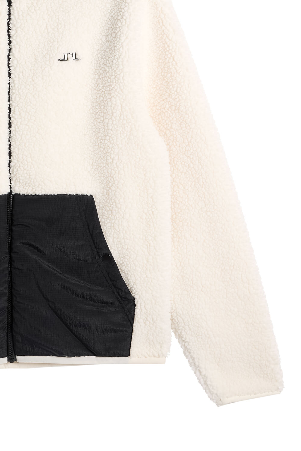 Varek Hybrid Zip Hood Jacket Cream