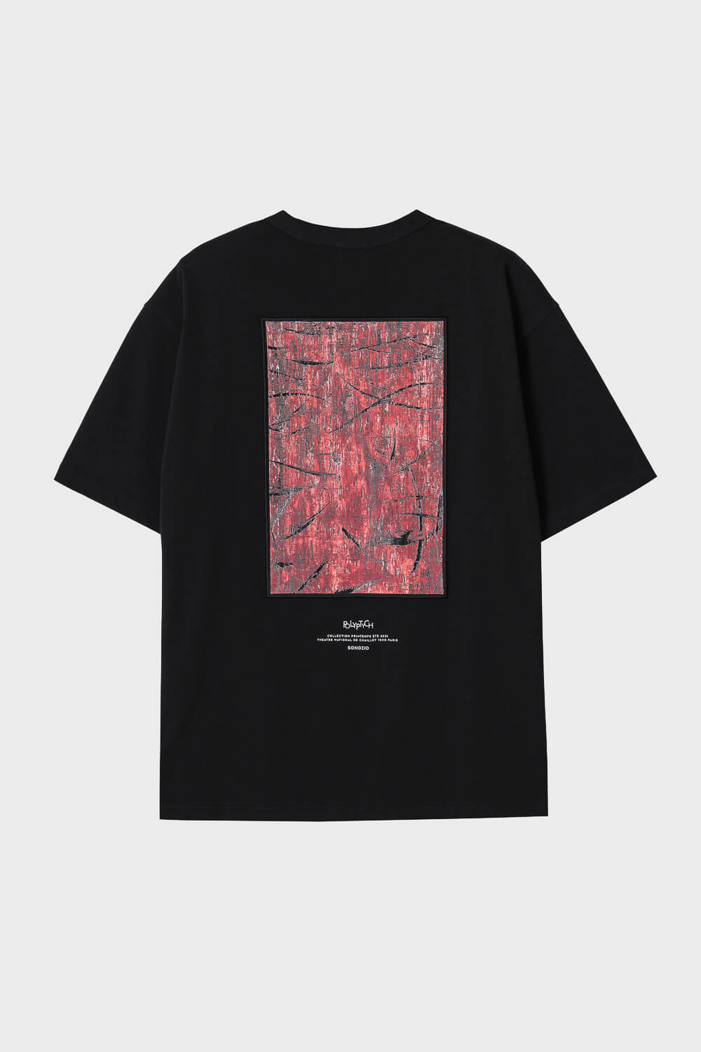 Vermillion Painted T-Shirt Black