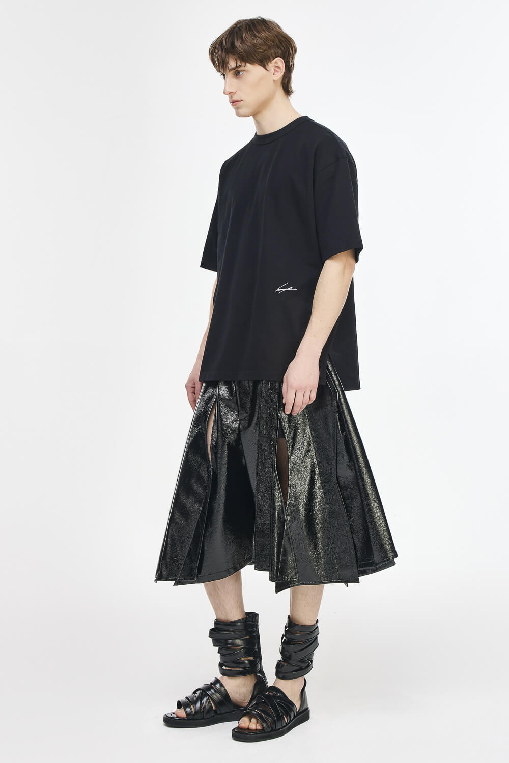 Vermillion Painted T-Shirt Black