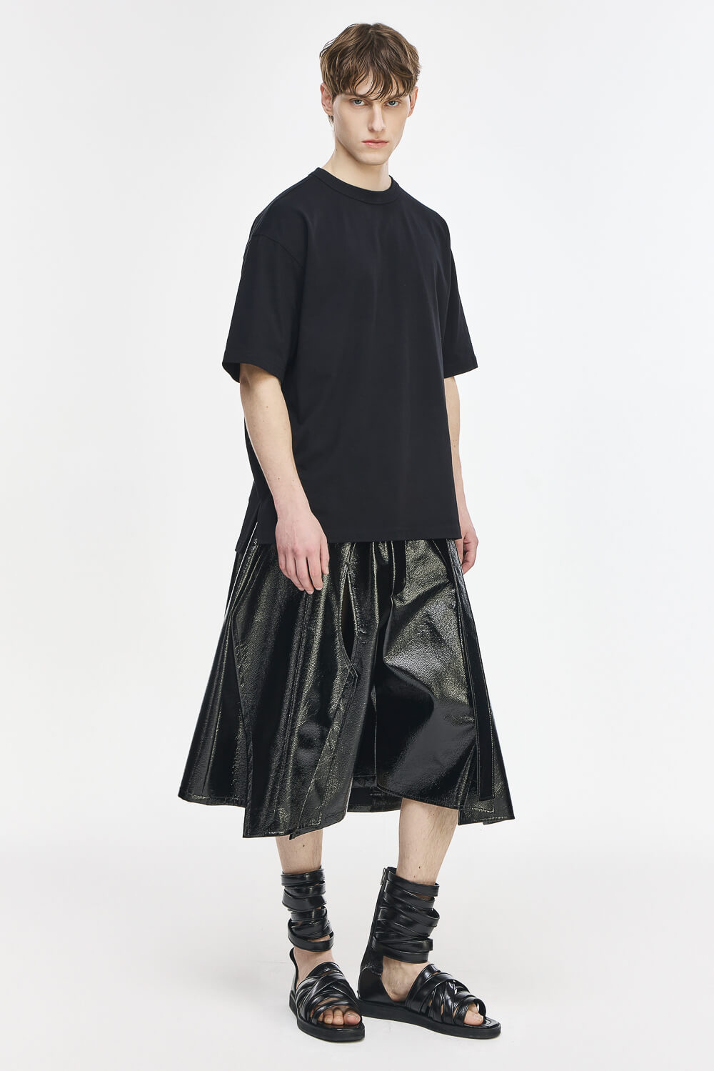 Vermillion Painted T-Shirt Black