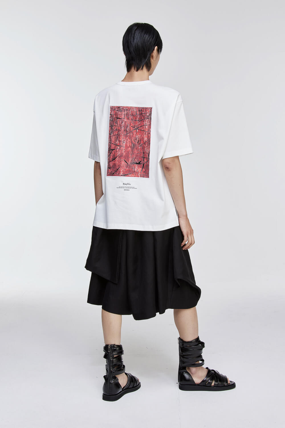 Vermillion Painted T-Shirt White