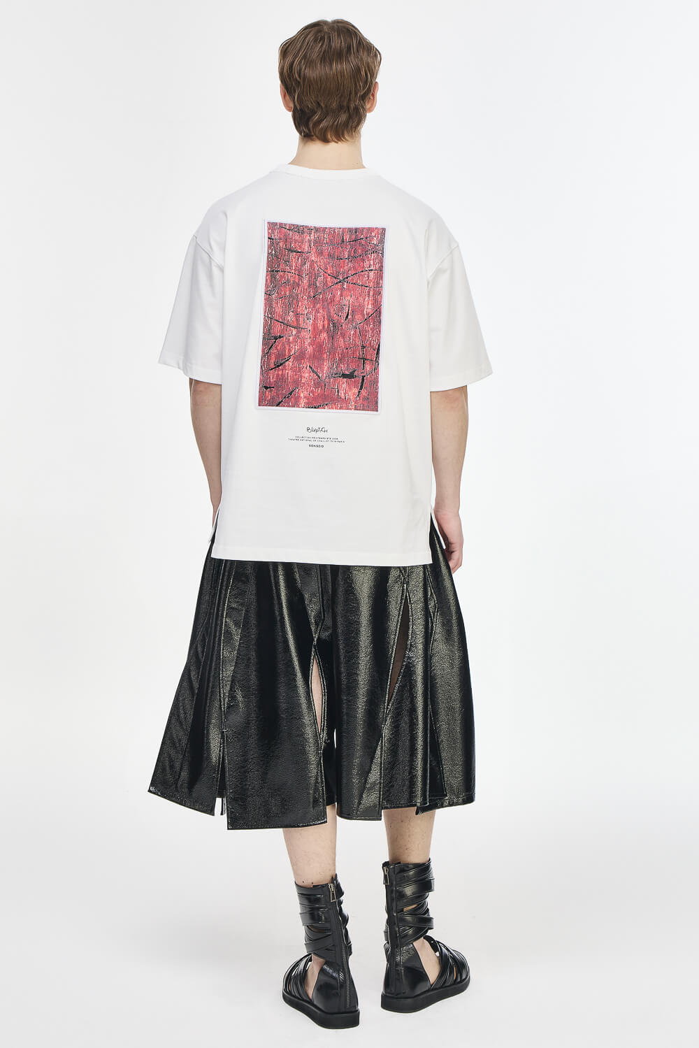Vermillion Painted T-Shirt White