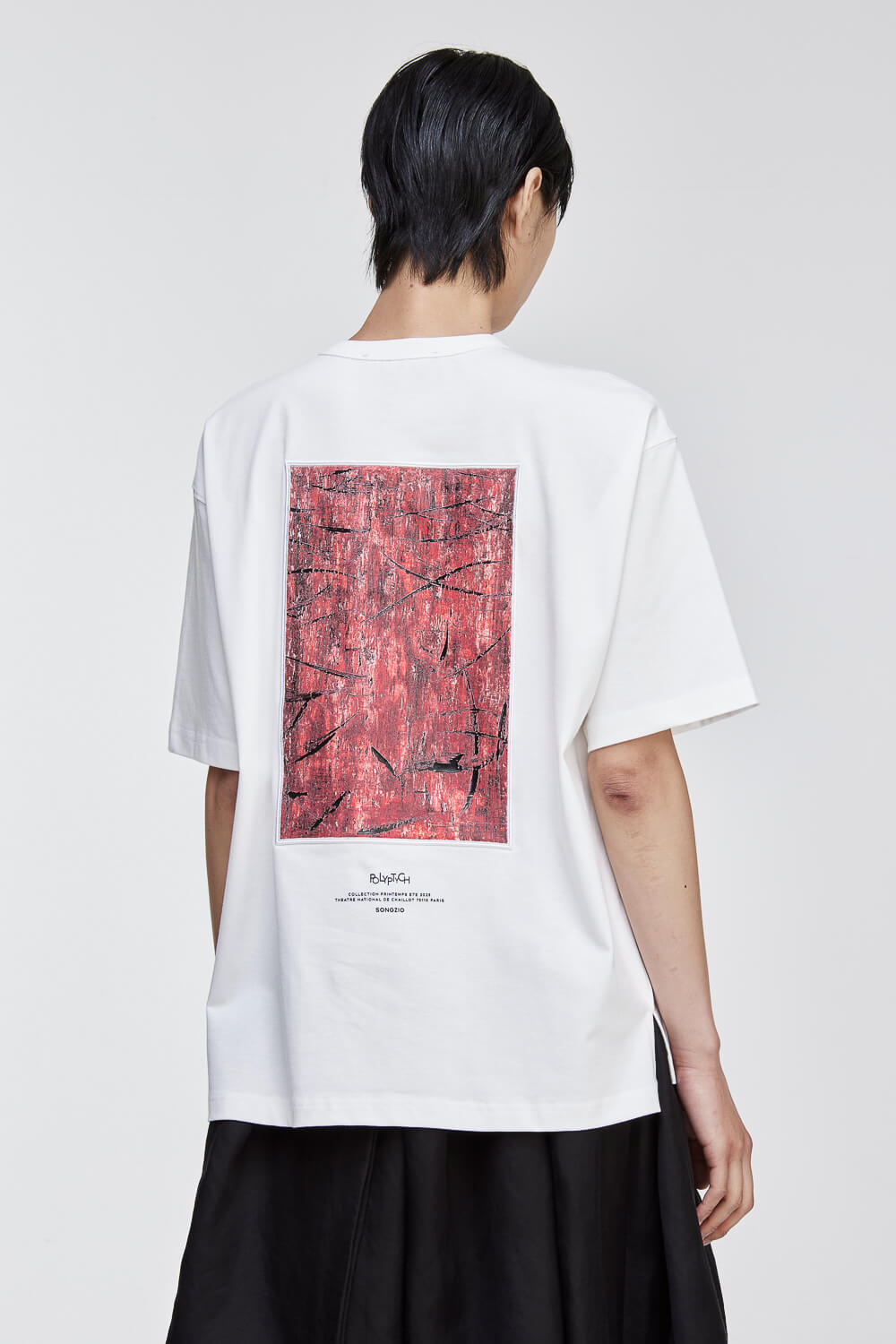 Vermillion Painted T-Shirt White