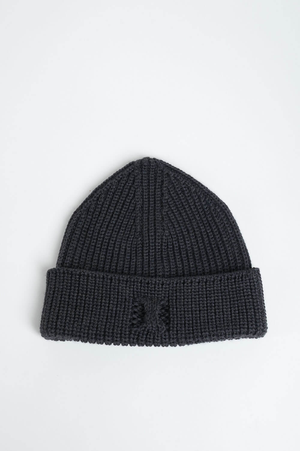 Virgin Wool Beanie Charcoal/Grey