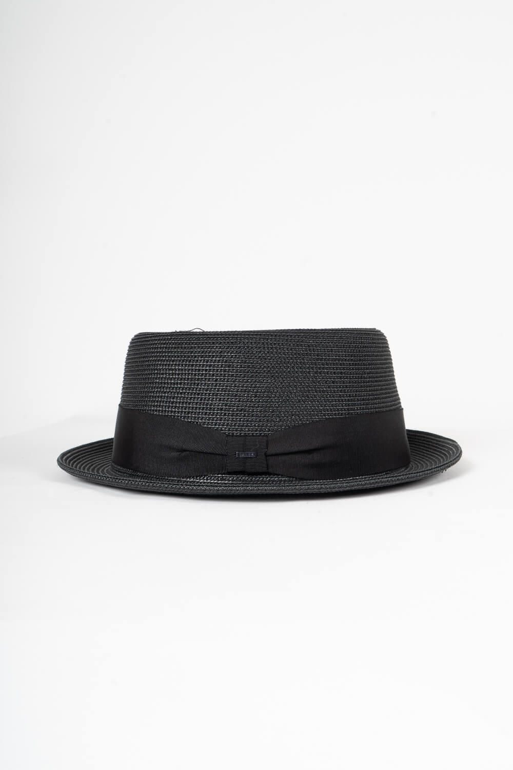 Waits Braided Pork Pie Hat Black