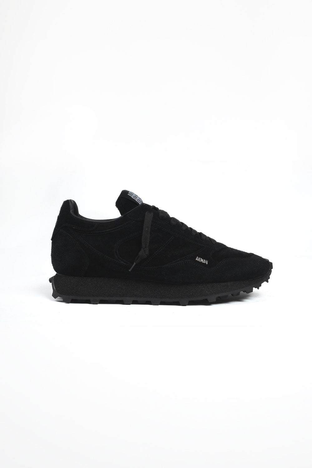 Atena Italian Suede Bear Oil Sneaker Black