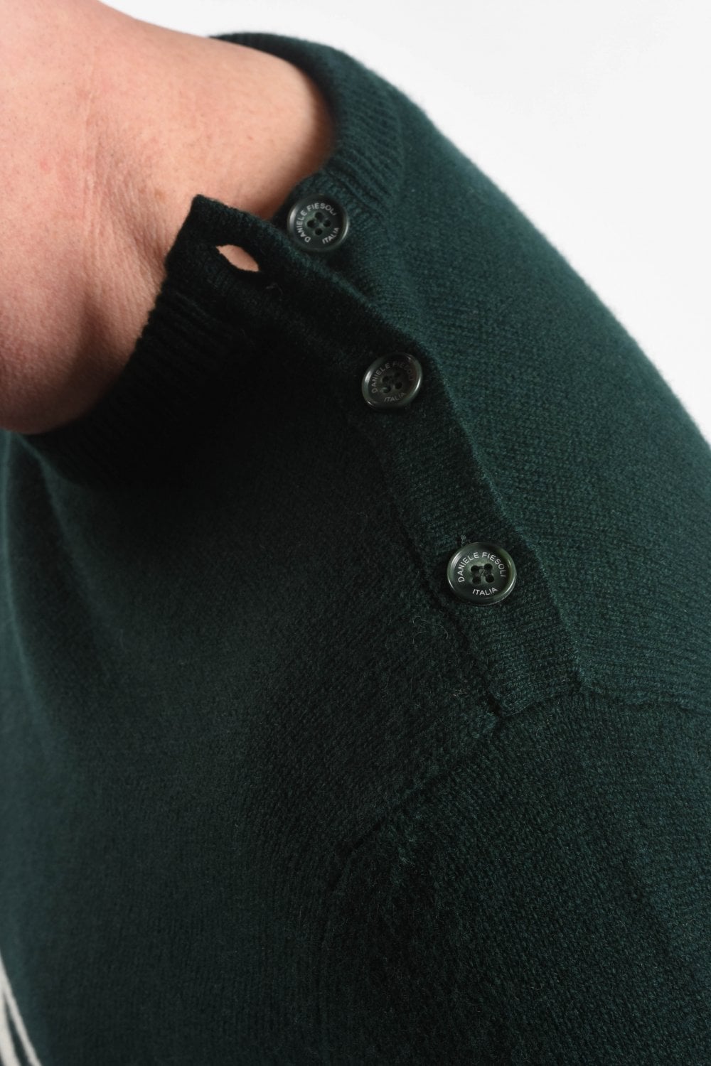 Buy the Daniele Fiesoli Side button neck Knit Green at Intro. Spend £100 for free next day UK delivery. Official stockists. We ship worldwide