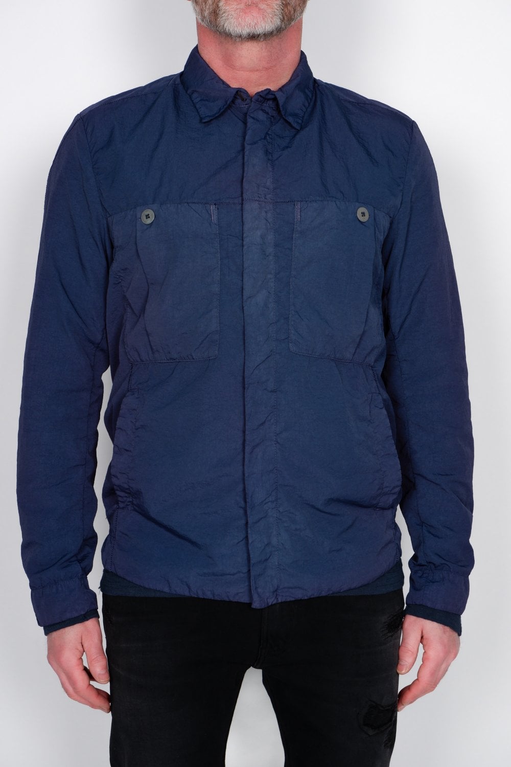 Buy the Transit Zip-up Front Pocket Jacket Navy at Intro. Spend £50 for free UK delivery. Official stockists. We ship worldwide.