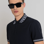 Buy the Antony Morato Patterned Collar Polo in Black at Intro. Spend £50 for free UK delivery. Official stockists. We ship worldwide.