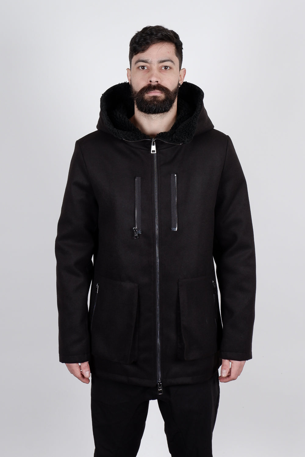 Buy the La Haine Inside Us 3B Conspiracy Coat Black at Intro. Spend £50 for free UK delivery. Official stockists. We ship worldwide.