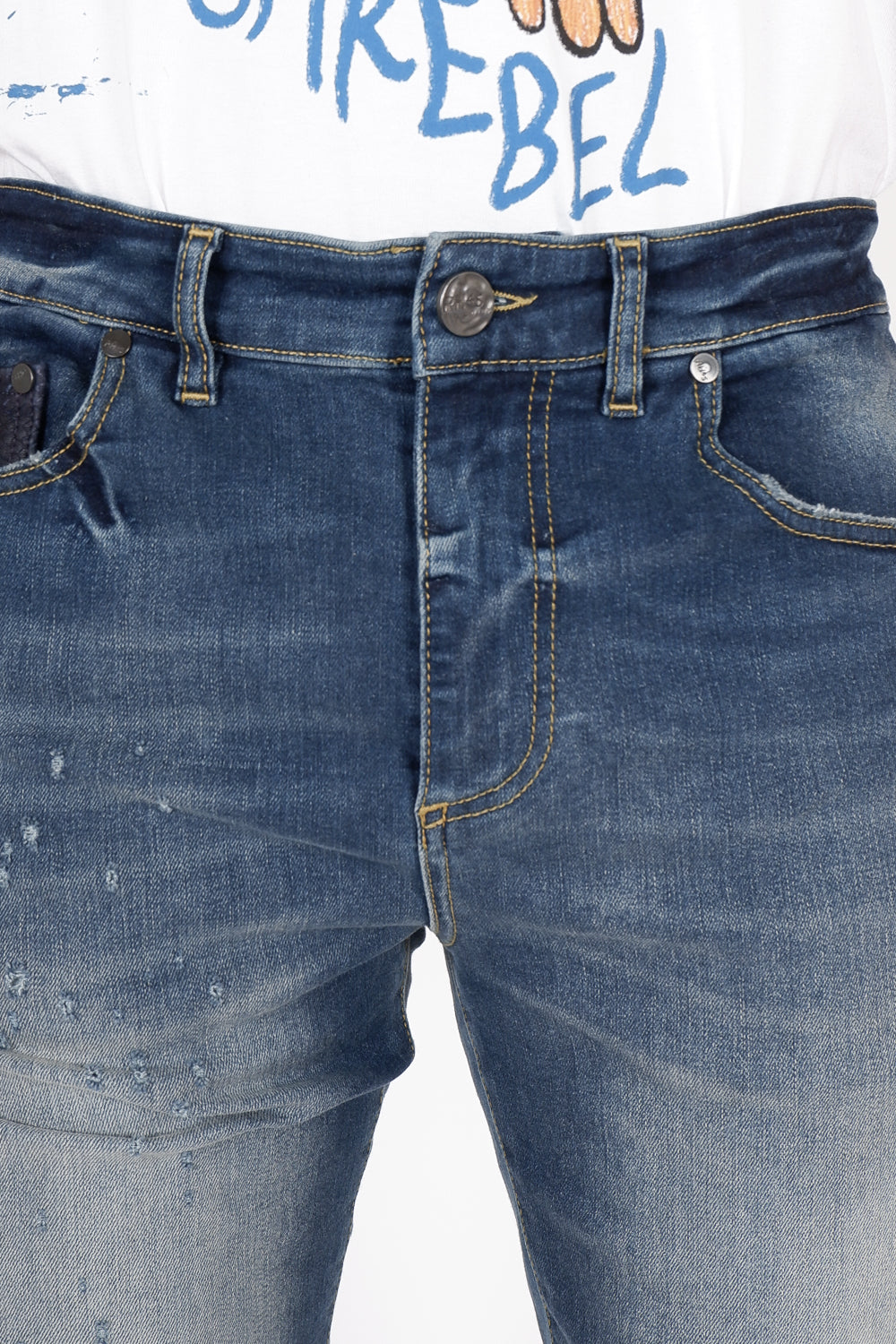 Buy the RH45 Eldorado ND06-M Jean in Blue at Intro. Spend £50 for free UK delivery. Official stockists. We ship worldwide.