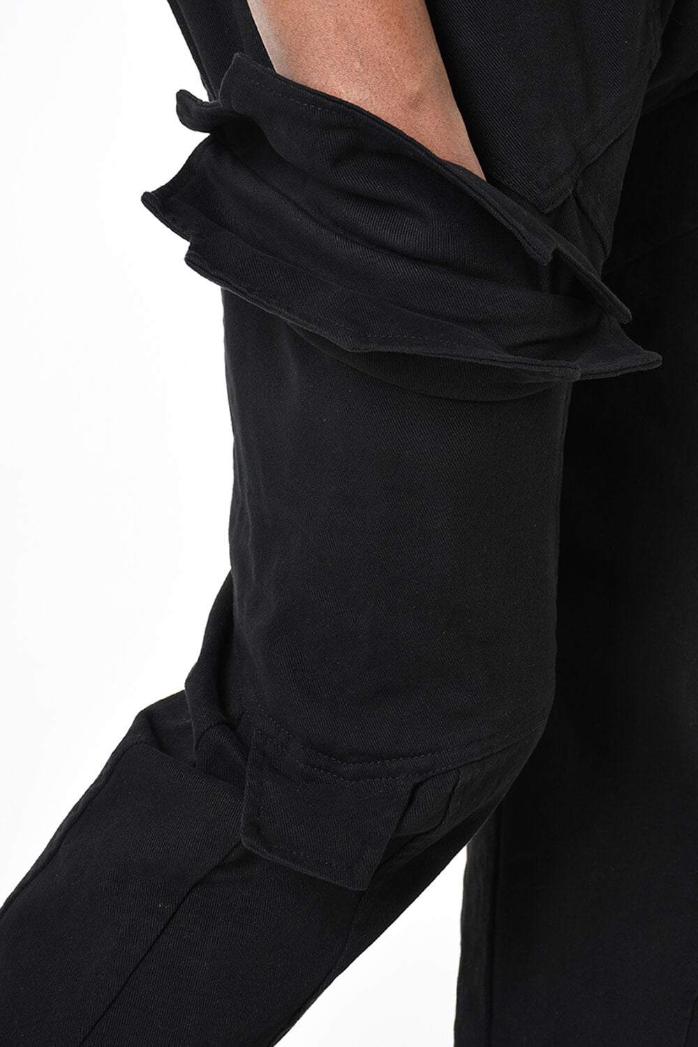 Cotton Stretch Trousers Black