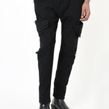 Cotton Stretch Trousers Black