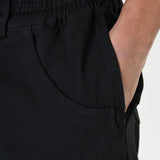 Cotton Stretch Trousers Black