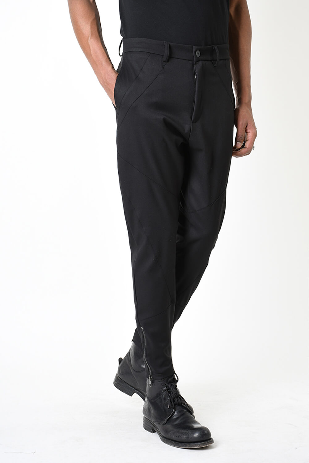 Regular Fit Fluido Stretch Trousers Black