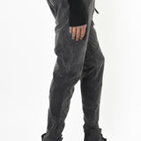 Regular Fit Marble Effect Stretch Cotton Trousers Grey