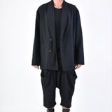 3B LM138 Oversized Cotton Blazer Black