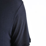 3J LM167 Regular Fit Viscose/Silk T-Shirt Black